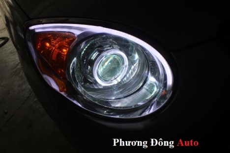 Độ Đèn bi gầm Xenon cho xe Kiamoning 2012 | Độ bi gầm rẻ nhất hà nội.