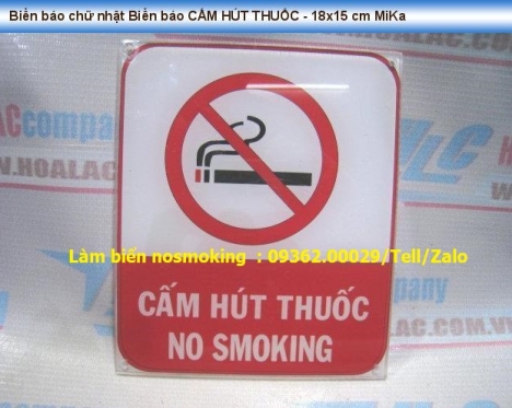 Biển cấm hút thuốc, biển no smoking cho các công ty, khách sạn, nhà hàng