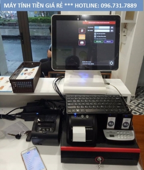 Thi công lắp đặt máy tính tiền giá rẻ cho quán trà sữa tại Phú Thọ