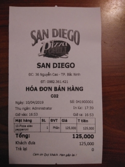 Lắp đặt máy tính tiền cho quán Pizza, đồ ăn vặt tại Hà Nội- Bắc Ninh- bắc Giang