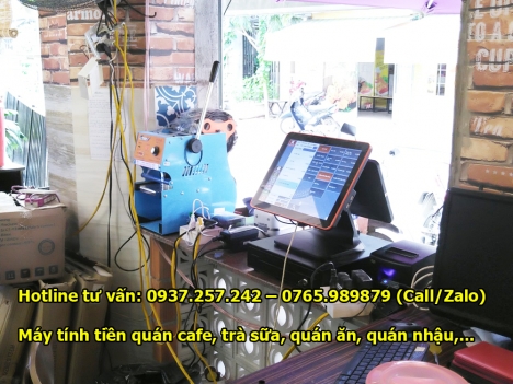 Lắp đặt máy tính tiền cho quán cafe, trà sữa tại Bắc Ninh