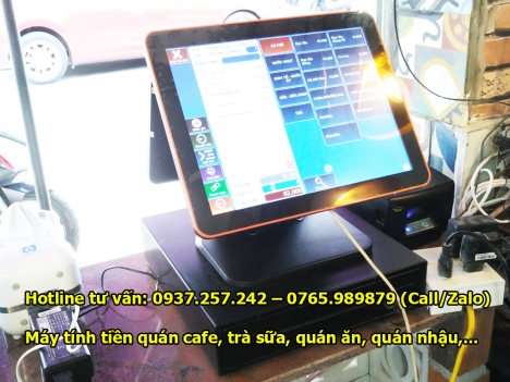 Lắp đặt máy tính tiền cho quán cafe, trà sữa tại Bắc Ninh