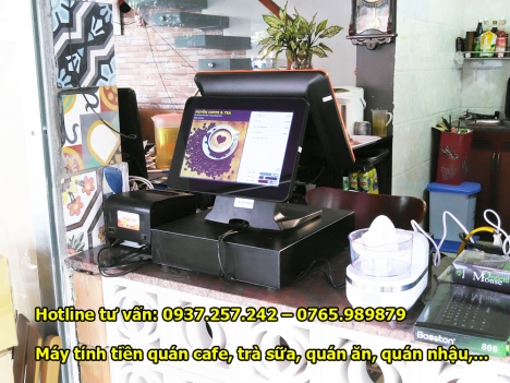 Lắp đặt máy tính tiền cho quán cafe, trà sữa tại Hải Dương