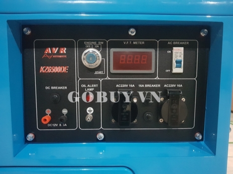 Máy phát điện Kawarzhima 6500 công suất 5kva chạy dầu vỏ chống ồn giá tốt