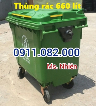 0911082000- chuyên cung cấp thùng rác 240 lít giá rẻ ở an giang- thùng rác 120 lít