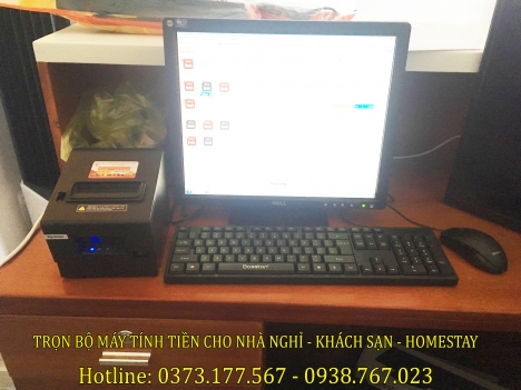 Lắp trọn bộ máy tính tiền phòng cho nhà nghỉ - homestay tại Đà Nẵng