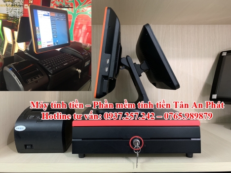 Bán máy tính tiền in hóa đơn cho quán trà sữa tại Bắc Giang