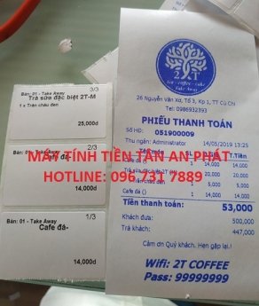 Lắp đặt máy tính tiền cảm ứng giá rẻ cho quán trà sữa tại Quảng Ngãi