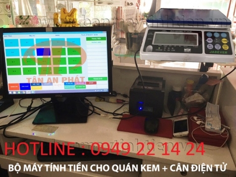 Bán trọn bộ máy tính tiền cho cửa hàng trái cây tại Nghệ An