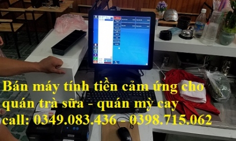 Lắp đặt máy tính tiền giá rẻ cho quán trà sữa tại Kiên Giang 