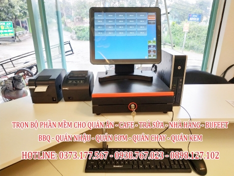 Lắp máy tính tiền POS cho quán kem – trà sữa tại Hà Nội