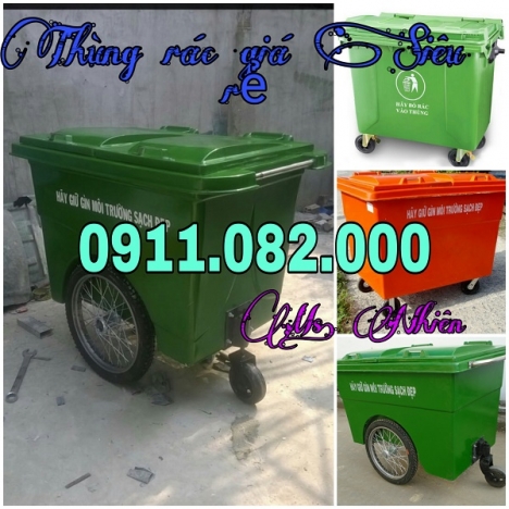 Cung cấp thùng rác 120 lít giá rẻ tại cần thơ- bán các loại thùng rác công cộng- 0911082000