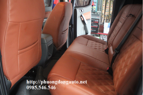 Bọc ghế da thật CN loại 1 Thái Lan cho Ford ranger XLS 2017