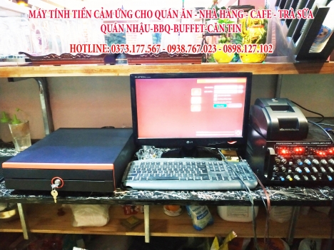 Lắp trọn bộ máy tính tiền cho quán cà phê tại Hưng Yên