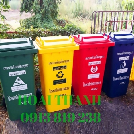 Bán thùng rác nhựa khẩu Thai Lan 240 lit