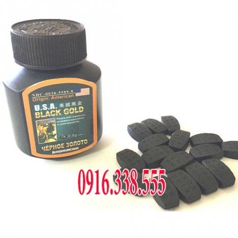 Thuốc cương dương thảo dược Black Gold 500 mg Usa mua o dau