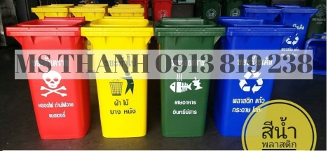 Bán thùng rác nhựa khẩu Thai Lan 240 lit