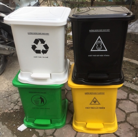 Thùng rác công cộng-Xe gom rác-Xô y tế-Nhà vệ sinh di động-Thiết bị vệ sinh môi trường.