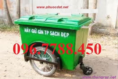 Thùng rác 660lit gom rác công cộng giá rẻ