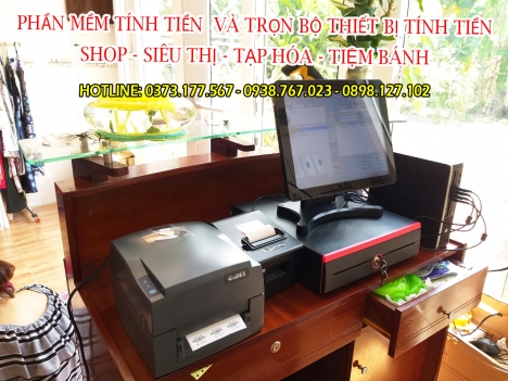 Trọn bộ Phần mềm tính tiền -thiết bị tính tiền cho Shop Mỹ Phẩm tại Bắc Giang