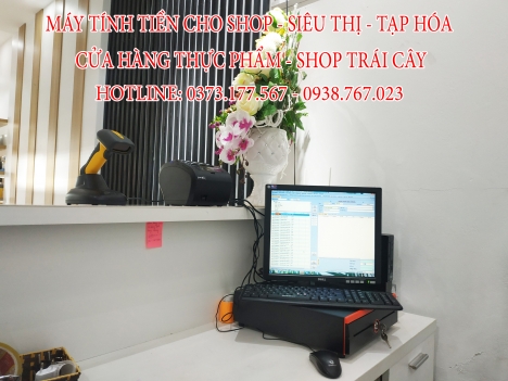 Trọn bộ Phần mềm tính tiền -thiết bị tính tiền cho Shop Mỹ Phẩm tại Bắc Giang