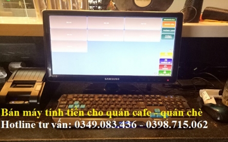 Lắp đặt máy tính tiền tại Rạch Gía cho Quán Cafe - Quán Nước giá rẻ 