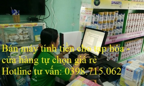 Lắp đặt máy tính tiền tại Phú Quốc Kiên Giang cho Tạp Hóa - Siêu Thị MiNi giá rẻ 