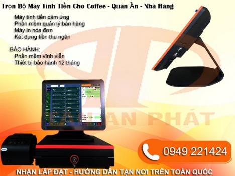 Bán máy tính tiền cảm ứng giá rẻ cho quán cà phê tại Nam Định