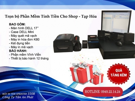 Nhận lắp đặt máy tính tiền cho shop mỹ phẩm tại Nam Định