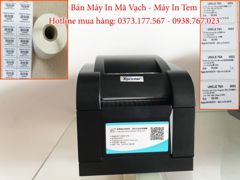 Lắp tận nơi máy in tem dán cốc cho Quán Trà Sữa tại Hà Nội