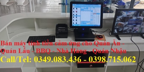 Combo máy tính tiền cảm ứng cho Quán Ăn - BBQ tại Kiên Giang 