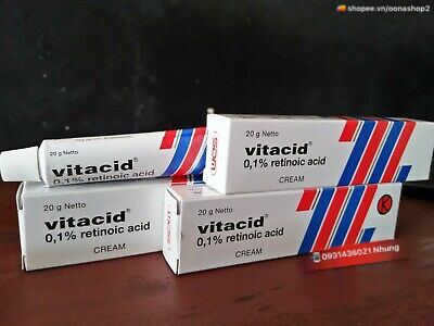 Kem Vitacid 0.1% Kem Tretinoin 0.1% ngăn ngừa lão hoá da