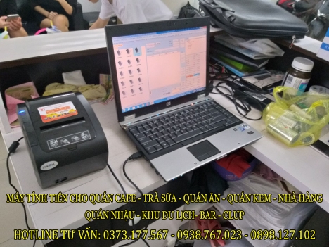 Bán trọn bộ máy tính tiền cho quán café sân vườn tại An Giang