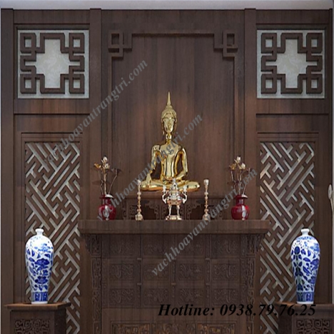 Thiết kế vách ngăn phòng thờ cnc tại Phú Yên