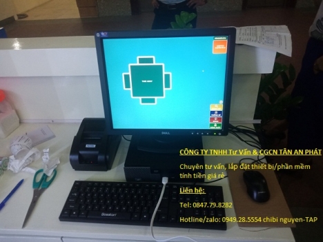 Lắp full bộ máy tính tiền giá rẻ cho nhậu tại Kiên Giang