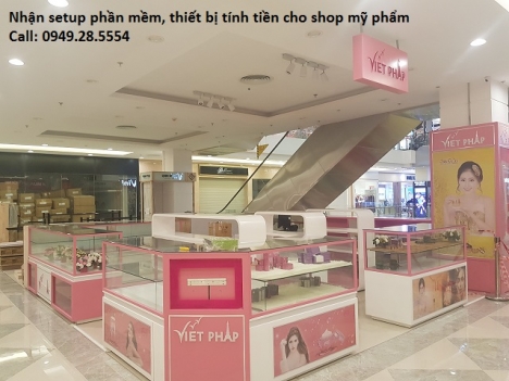 Thiết bị tính tiền cho shop tại Wincom Lâm Đồng, chuyên mỹ phẩm Hàn Quốc