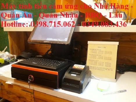 Chuyên bán máy tính tiền cảm ứng cho Nhà Hàng, Quán Nhậu tại Vĩnh Long 