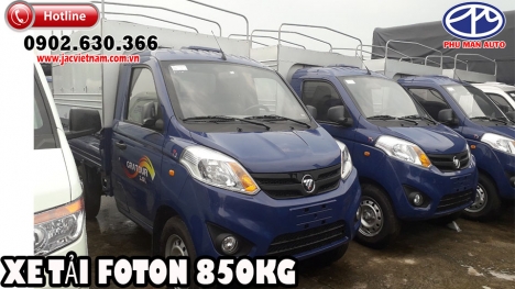 Xe Tải Foton T3 tải trọng 850kg Mui Bạt. Xe tải nhẹ chất lượng giá rẻ