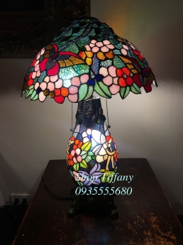 Đèn Trang Trí Hoa Bướm Tiffany Hai Thân