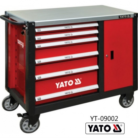 Tủ đồ nghề cao cấp 6 ngăn kết hợp bàn làm việc Yato YT-09002