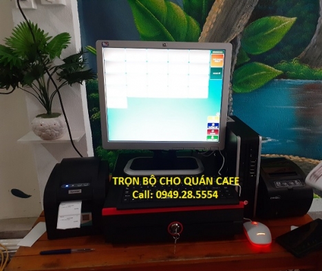 Full bộ thiết bị giá rẻ cho quán café tại Hà Tĩnh dùng để tính tiền