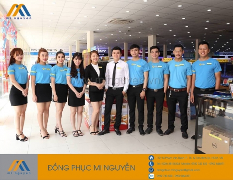 Mi Nguyễn chuyên sản xuất đồng phục công ty, áo khoác, áo thun, đồng phục học sinh, bảo hộ lao động