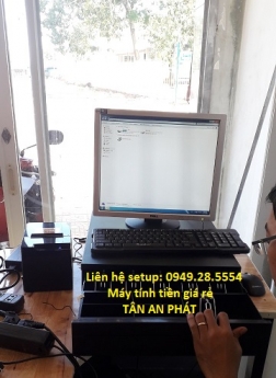 Setup tận nơi tại Bình Phước Full bộ máy tính tiền giá rẻ cho cửa hàng nông sản/trái cây sạch