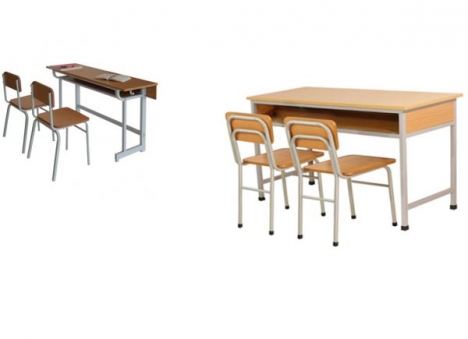 Kích thước bàn học đạt chuẩn cho học sinh tiểu học.
