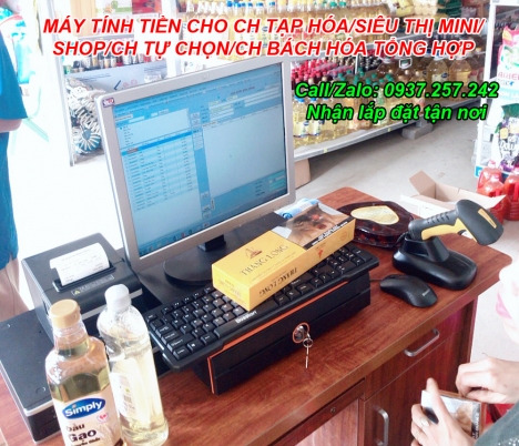 Trọn bộ máy tính tiền cho siêu thị mini tại Quảng Ninh