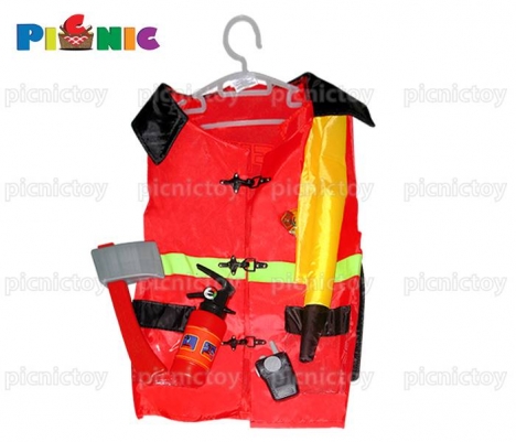 Lesheng - bộ đồ chơi đồng phục và dụng cụ cảnh sát chữa cháy 4