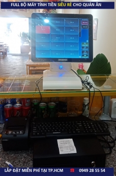 Bún đậu tại Hà Nội lắp đặt máy Pos cảm ứng tính tiền giá rẻ