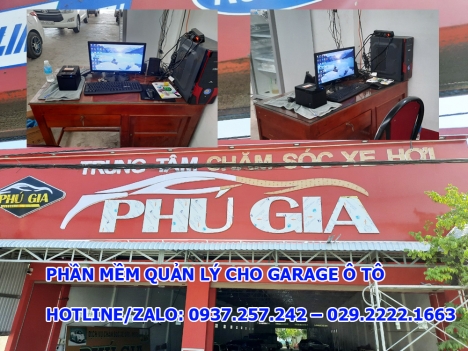 Phần mềm quản lý tính tiền dùng cho garage ô tô tại Bắc Giang