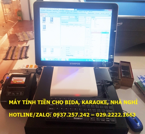 Máy tính tiền giờ cho bida, karaoke, nhà nghỉ, khách sạn tại Bắc Giang