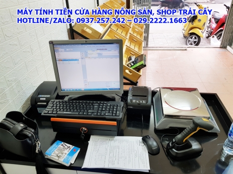 Máy tính tiền cho cửa hàng nông sản sạch, cửa hàng trái cây tại Bắc Giang